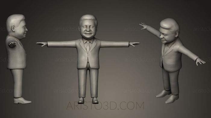 Statues of famous people (STKC_0248) 3D model for CNC machine